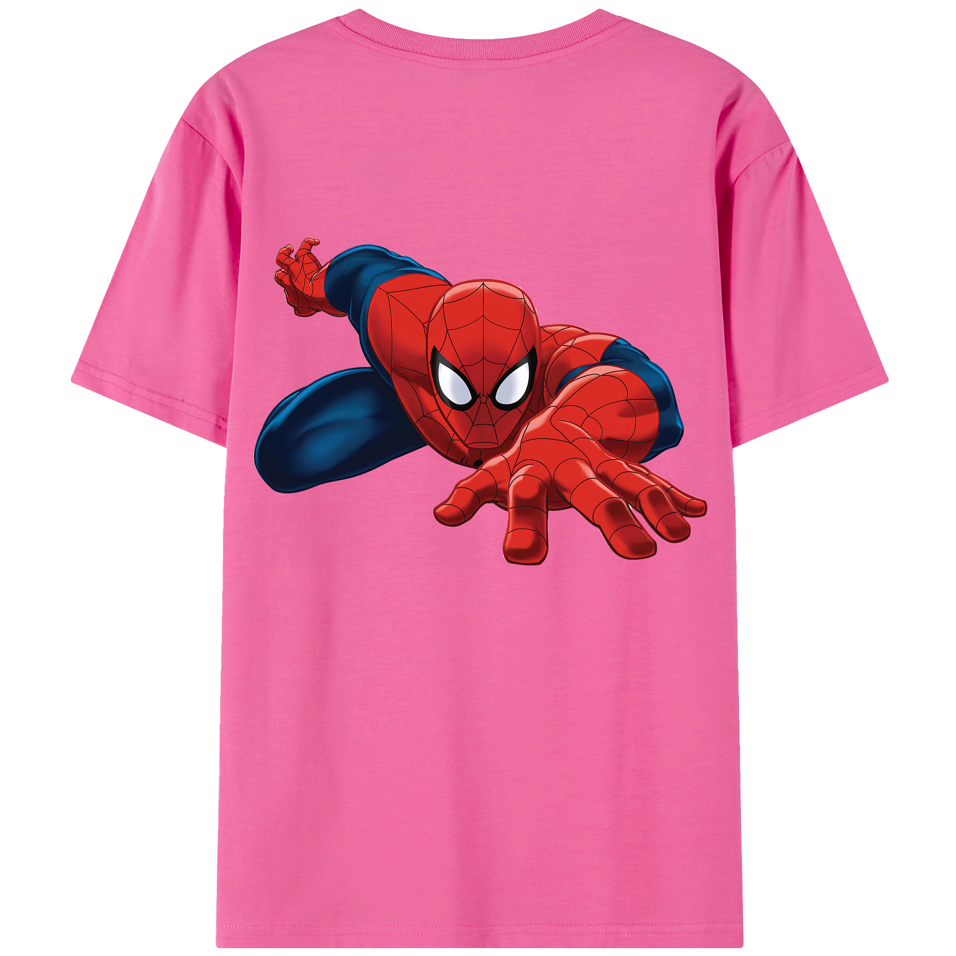 （画像用） Spider Man スパイダーマン レディース半袖Tシャツ(バックプリント)